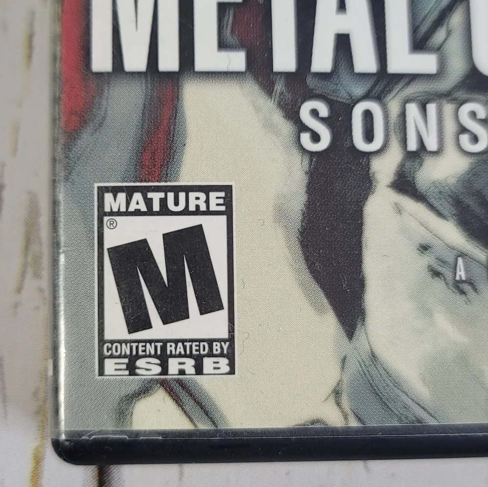 Metal Gear Solid 2 Sons Of Liberty Sony Playstation 2 PS2 Video Game Pre…